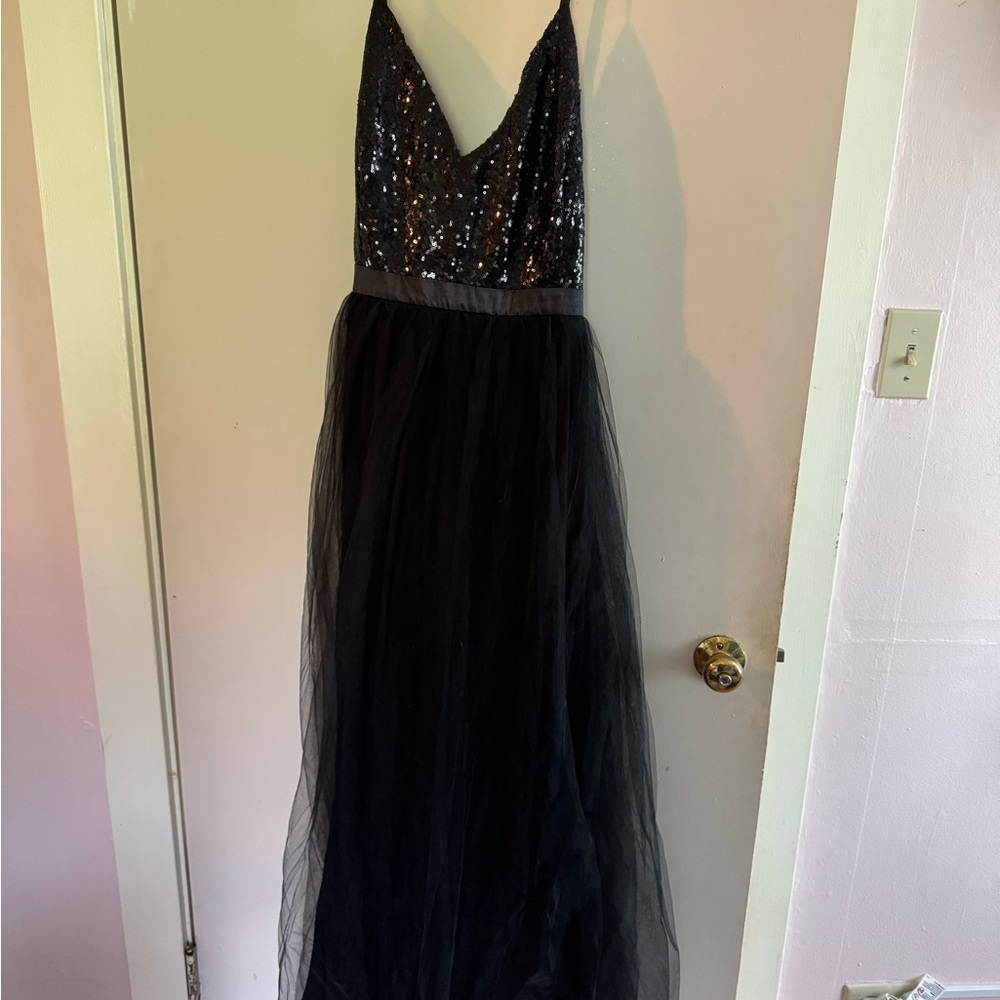 Southern Fried Chics Black Sequin Dress
